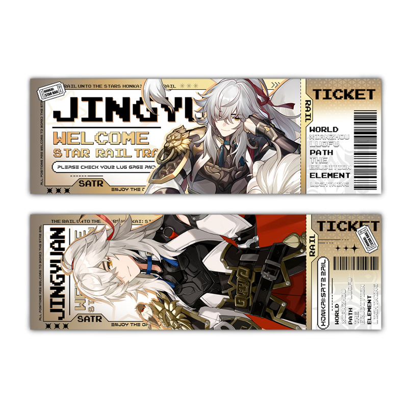 Honkai Starrail Book Mark jingliu imbibitor lunae Tấm Phim Hai Mặt laser Đánh Dấu Sách