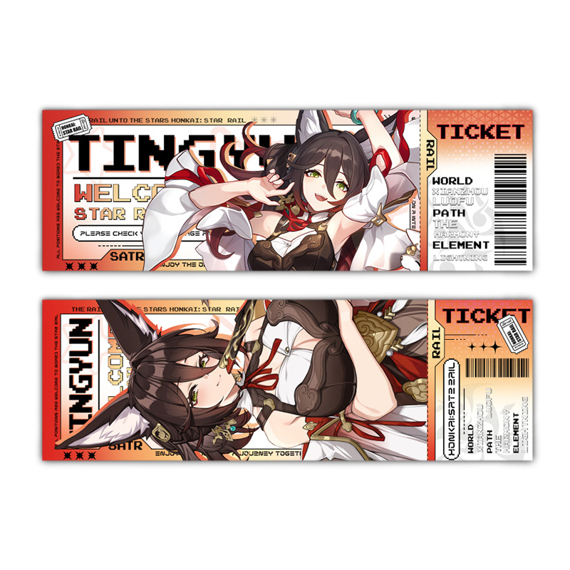 Honkai Starrail Book Mark jingliu imbibitor lunae Tấm Phim Hai Mặt laser Đánh Dấu Sách