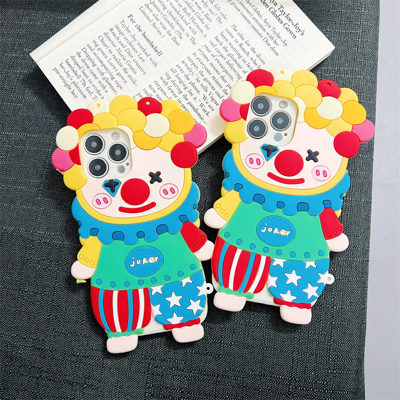 Ốp Điện Thoại Silicone Mềm Hình Chú Hề Cho Iphone 14 13 12 11 Pro MAX 14Max 14Plus 13mini 12mini X XS MAX XR 7 8 6 6S Plus