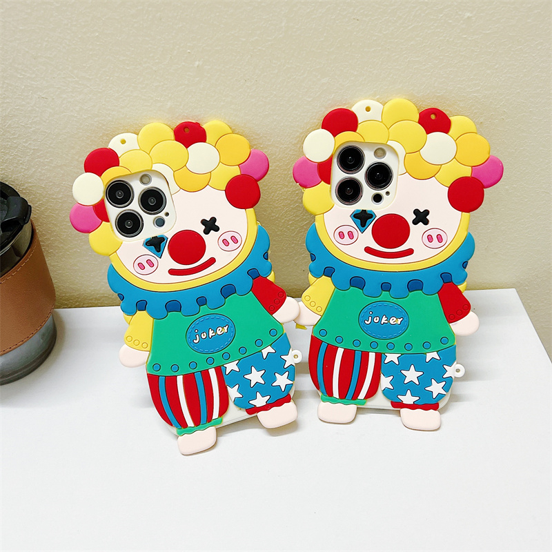 Ốp Điện Thoại Silicone Mềm Hình Chú Hề Cho Iphone 14 13 12 11 Pro MAX 14Max 14Plus 13mini 12mini X XS MAX XR 7 8 6 6S Plus