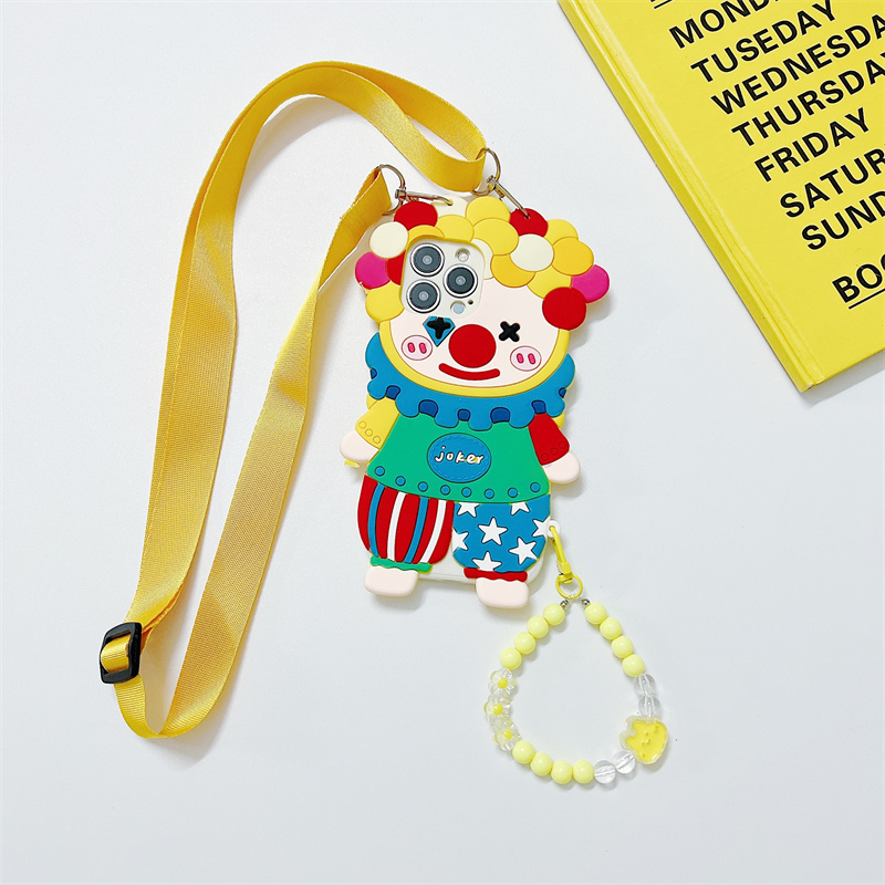 Ốp Điện Thoại Silicone Mềm Hình Chú Hề Cho Iphone 14 13 12 11 Pro MAX 14Max 14Plus 13mini 12mini X XS MAX XR 7 8 6 6S Plus