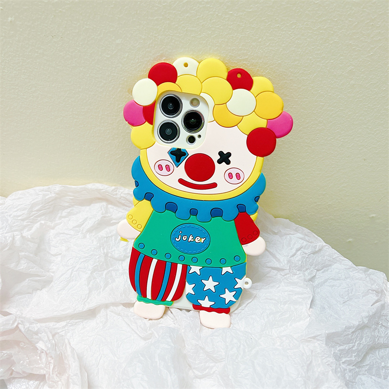 Ốp Điện Thoại Silicone Mềm Hình Chú Hề Cho Iphone 14 13 12 11 Pro MAX 14Max 14Plus 13mini 12mini X XS MAX XR 7 8 6 6S Plus