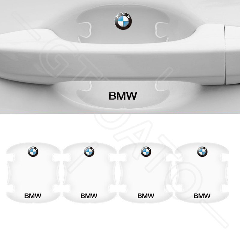 GTIOATO Bộ Bảo Vệ Tay Nắm Cửa ô Tô Trong Suốt Bộ Bảo Vệ Bát Cửa Gương Hậu Xe HơI MiếNg DáN ChốNg XưỚC Phụ KiệN Ô Tô Cho BMW M M4 320I X5 318I X6 X7 Z4 X4 M3 X3 M8 325I