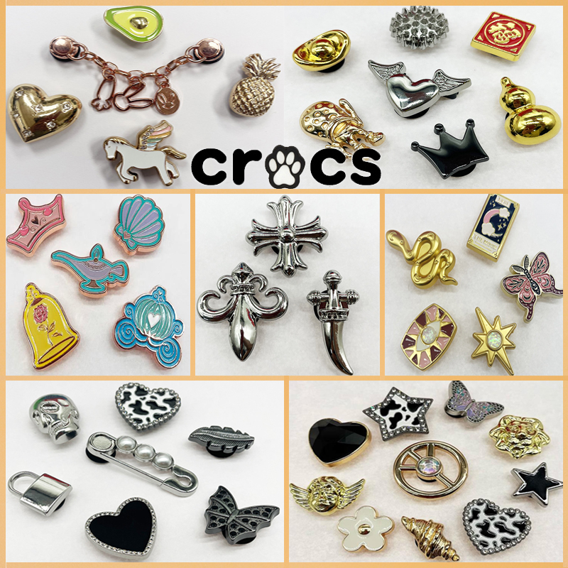 Khóa Cài Giày Crocs Bằng Kim Loại Chính Hãng Mẫu Mới 2023-Rrs Jibitz / Metal