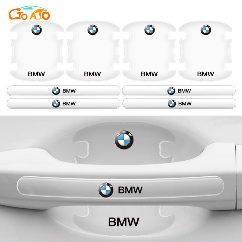 GTIOATO Bộ Bảo Vệ Tay Nắm Cửa ô Tô Trong Suốt Bộ Bảo Vệ Bát Cửa Gương Hậu Xe HơI MiếNg DáN ChốNg XưỚC Phụ KiệN Ô Tô Cho BMW M M4 320I X5 318I X6 X7 Z4 X4 M3 X3 M8 325I