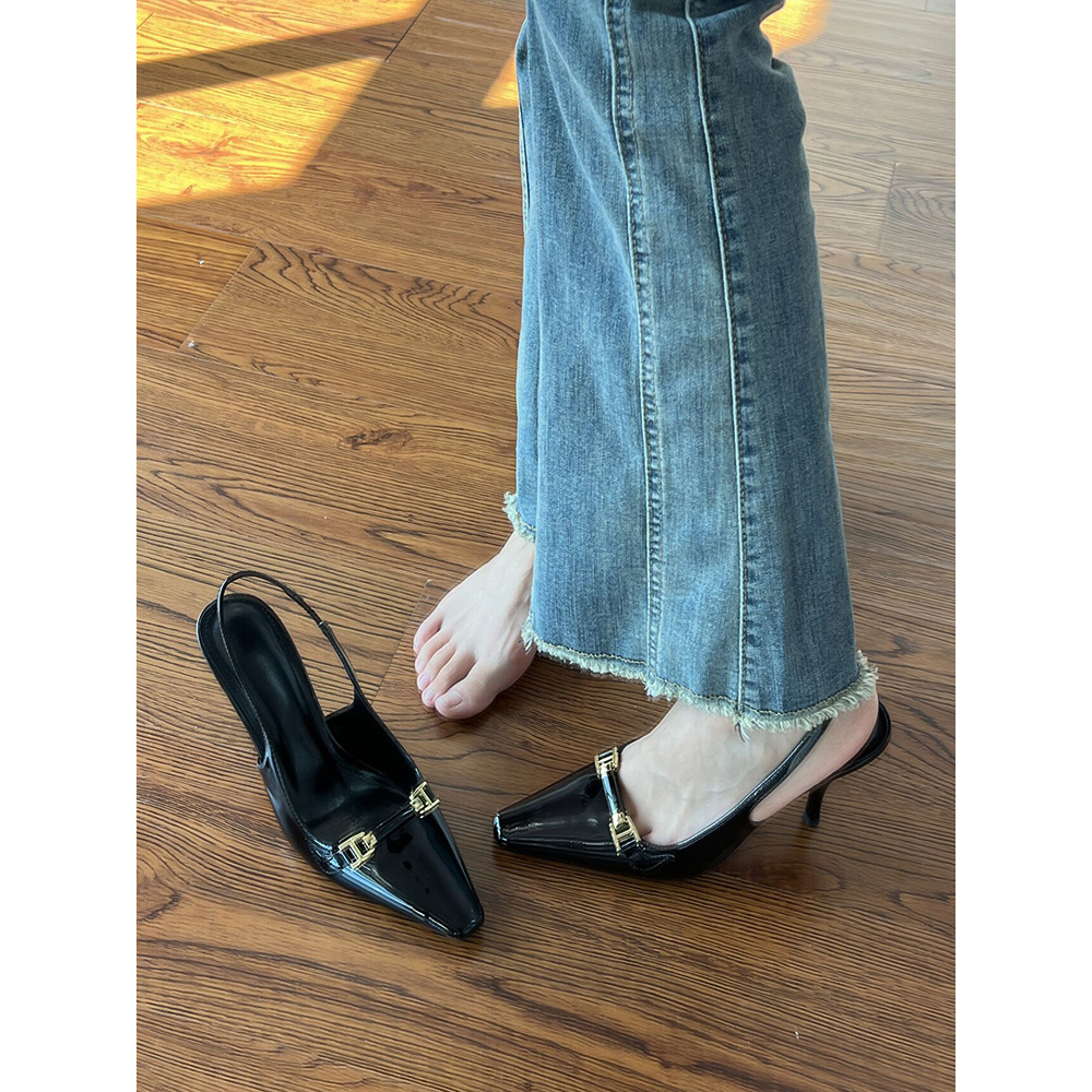 Sandal Cao Gót Thiết Kế Mới Quyến Rũ Thời Trang Theo Phong Cách Pháp Cho Nữ