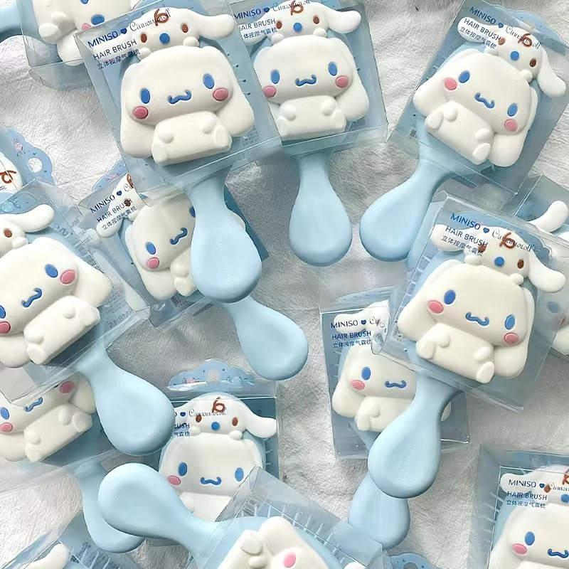 SANRIO Lược Đệm Khí Hình Hello Kitty Kuromi Cinnamoroll Dễ Thương Dùng Làm Quà Tặng Cho Bé Gái