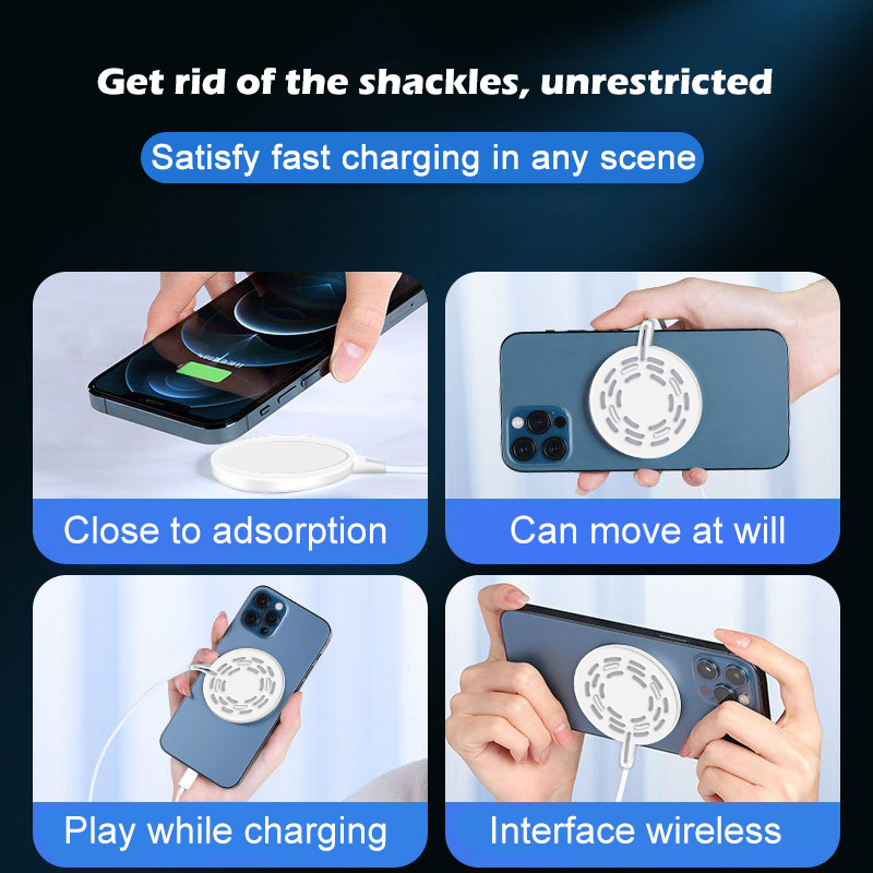 Đế Sạc Không Dây Có Nam Châm Hít 20W Cho IOS