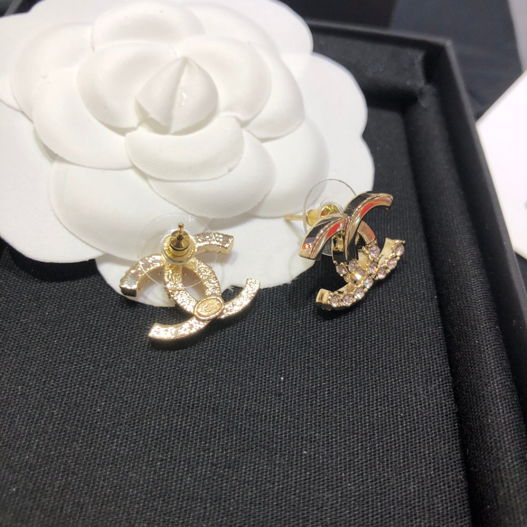 Bông Tai Mạ Bạc 925 Hình Chữ C Đính Kim Cương Giả Thời Trang Năm 2023