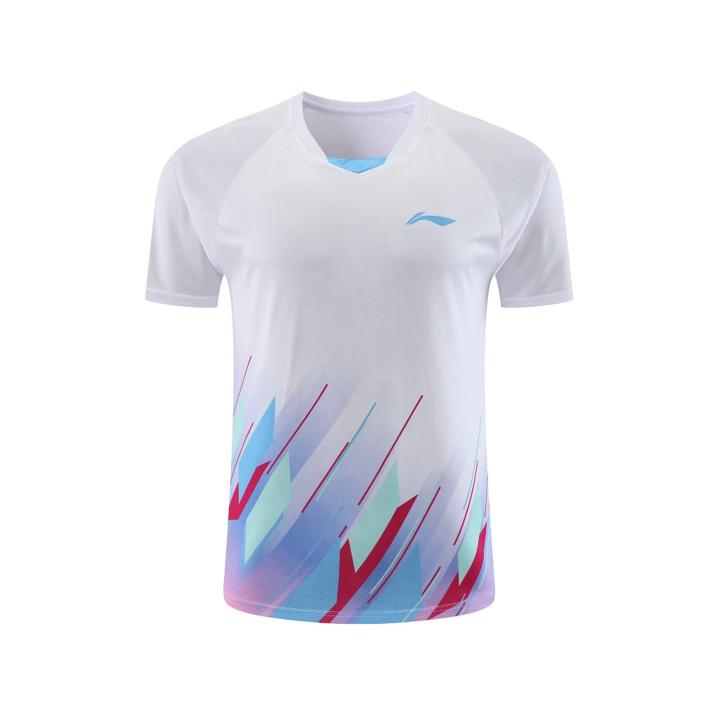 LI NING Bộ Đồ Thể Thao Bóng Chuyền Tay Ngắn Khô Nhanh Thoáng Khí Thoải Mái Cho Nam Và Nữ Mới