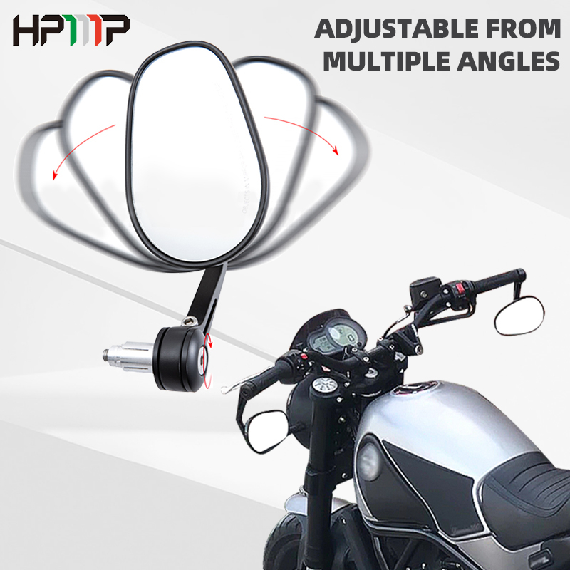 Gương Chiếu Hậu Bằng Hợp Kim Nhôm Gắn Phía Sau Xe Mô Tô