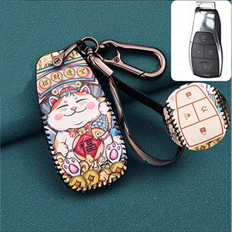 Bao da chìa khoá Beijing X7 U5 Plus BAIC Bejing BJ X7 key case Bao da beijing x7