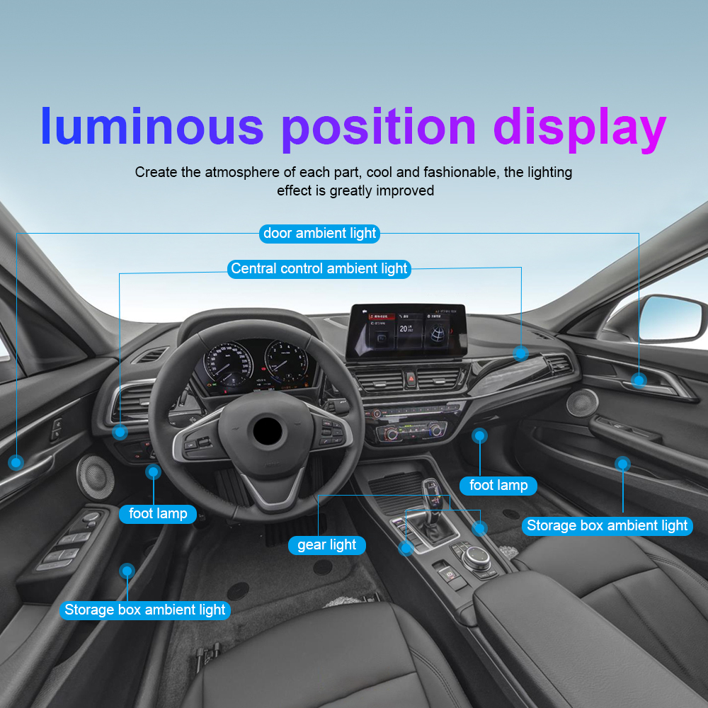 Dải Đèn RGB Bằng Acrylic Trang Trí Bảng Điều Khiển Xe Hơi Kèm Hướng Dẫn DIY