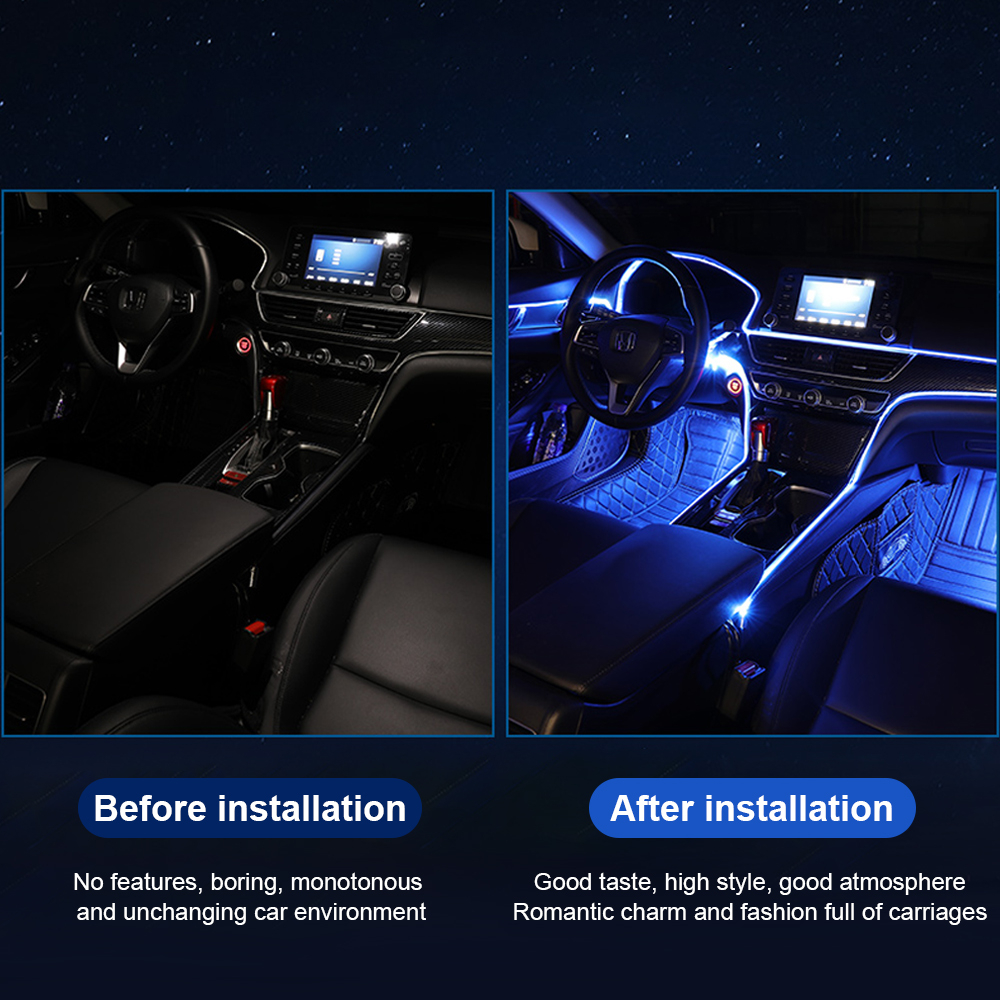 Dải Đèn RGB Bằng Acrylic Trang Trí Bảng Điều Khiển Xe Hơi Kèm Hướng Dẫn DIY