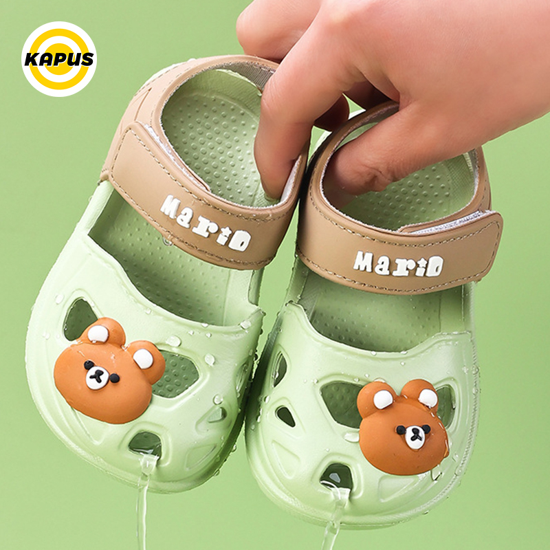 Xăng đan Nhựa EVA Chống Trượt Chống Thấm Nước Họa Tiết Hoạt Hình Dễ Thương Cho Bé