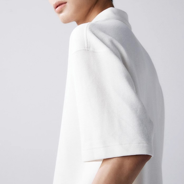 Áo Polo Dệt Kim Tay Ngắn Cố Định Size M-2xl Thời Trang Mùa Hè
