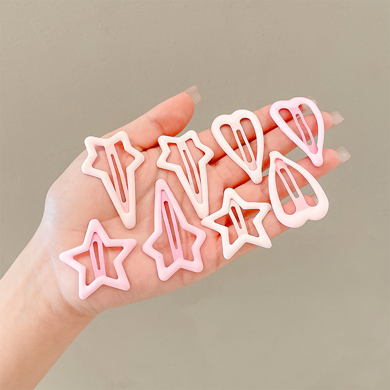 Bộ 3 Kẹp Tóc Hình Ngôi Sao Màu Kẹo Phong Cách Hàn Quốc