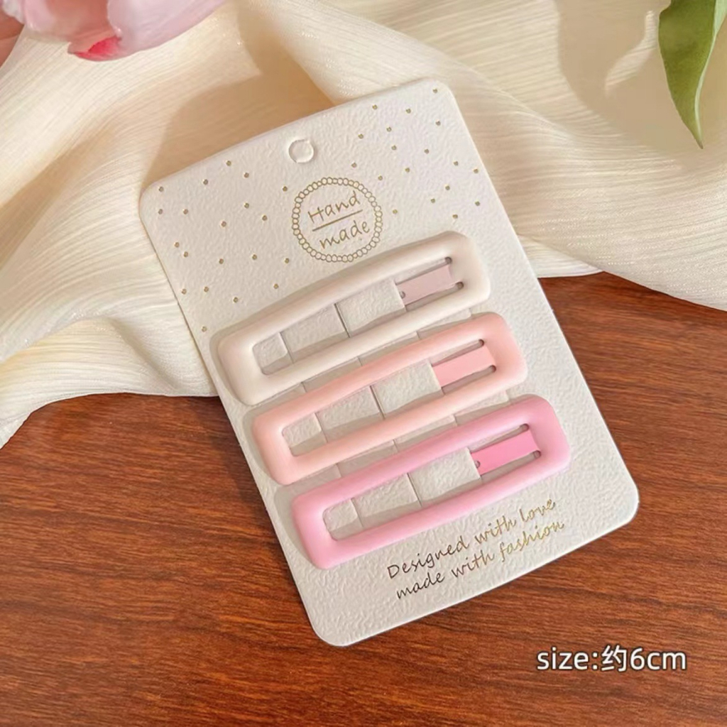 Bộ 3 Kẹp Tóc Hình Ngôi Sao Màu Kẹo Phong Cách Hàn Quốc