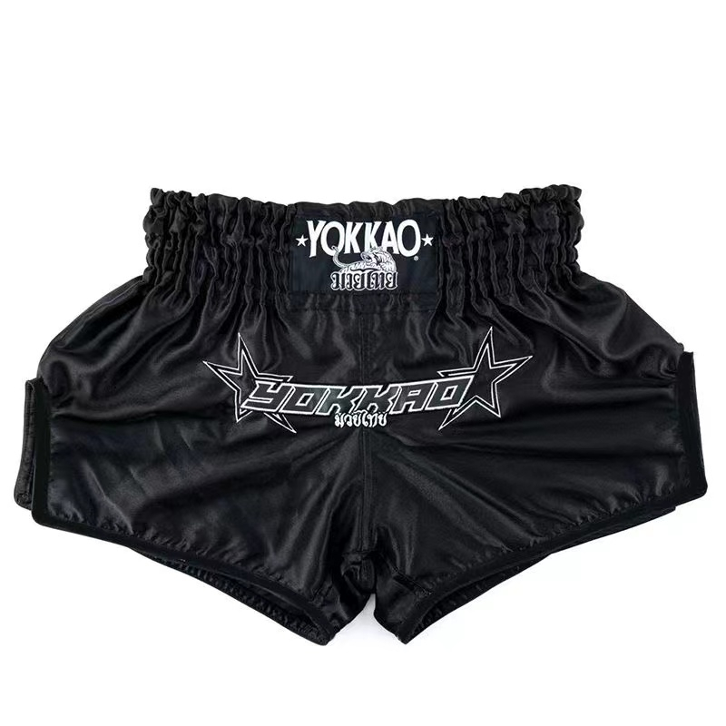 Thời trang in Muay Thái quần short Boxing miễn phí chiến đấu quần áo nam nữ tích hợp chiến đấu quần áo tán cho trẻ em người lớn ufc đào tạo quần short eo cao boxing quần thể dục thể thao