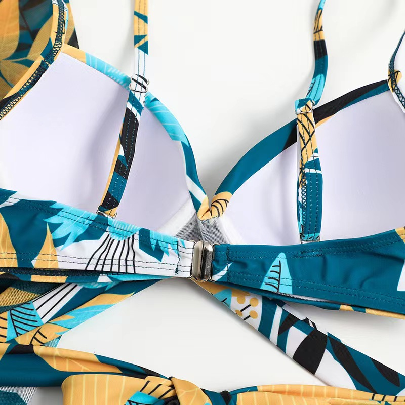 Mới Bộ bikini Ba Mảnh Phối Lưới Phong Cách Âu Mỹ Quyến Rũ Dành Cho Nữ