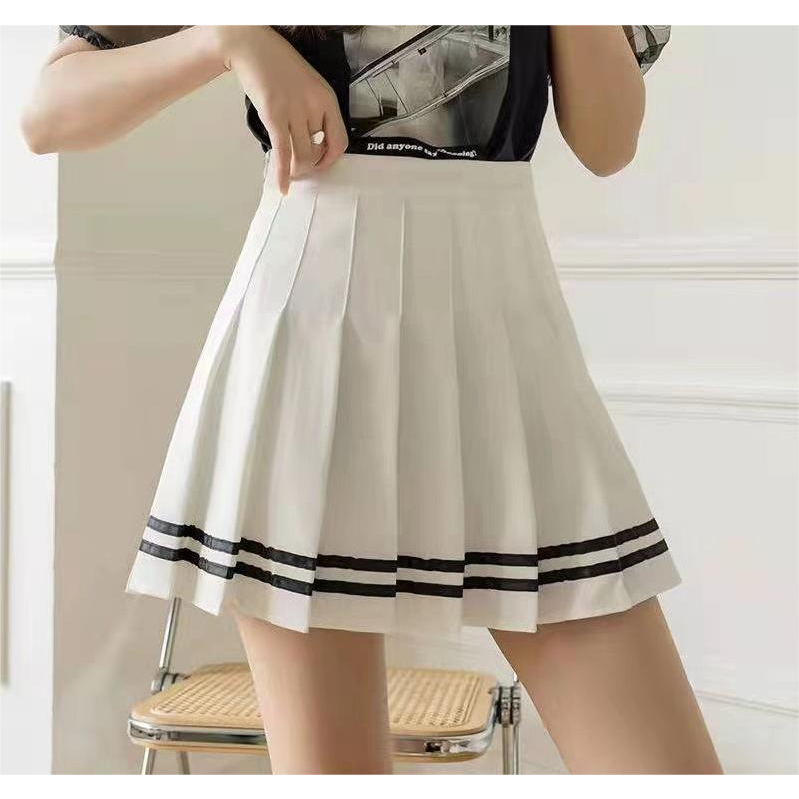 Chân Váy Chữ A Lưng Cao Phong Cách Hàn Quốc Cho Nữ