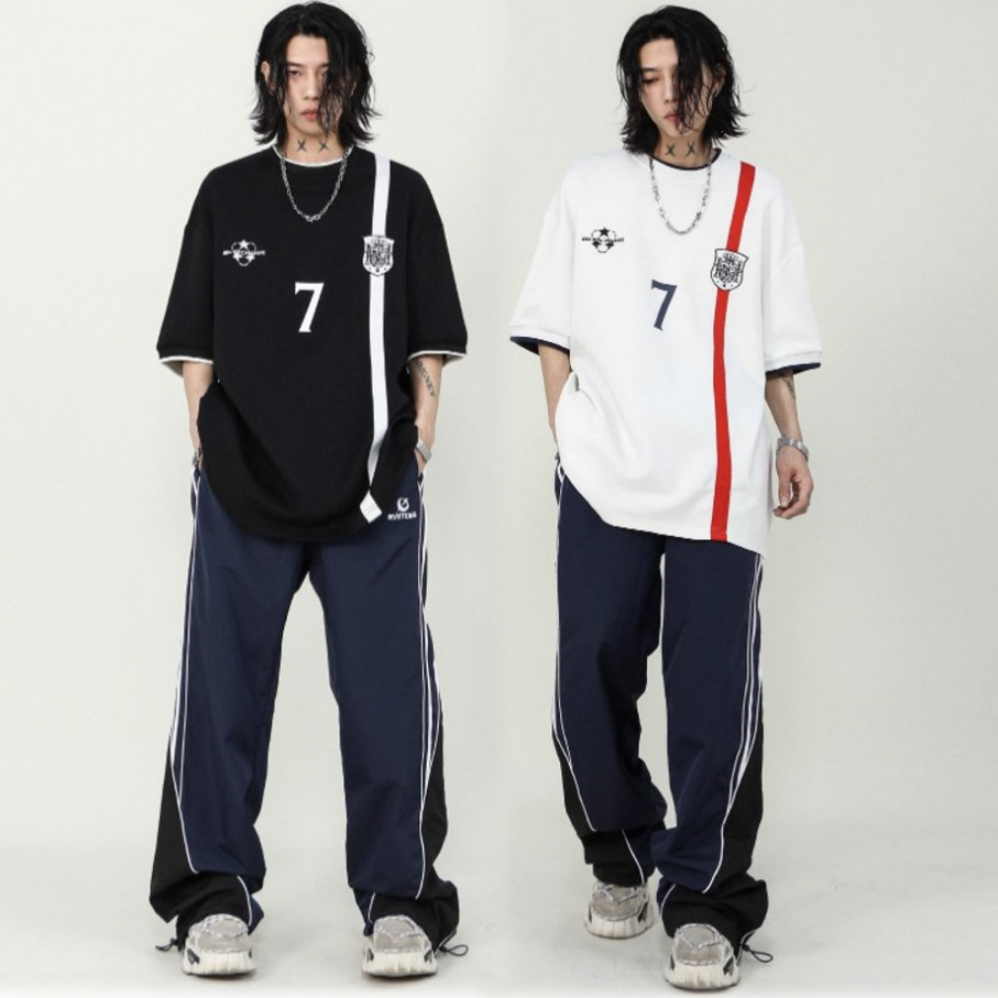 Áo Thun Tay Ngắn Cổ Tròn In Chữ Phong Cách Đường Phố Thời Trang Mùa Hè