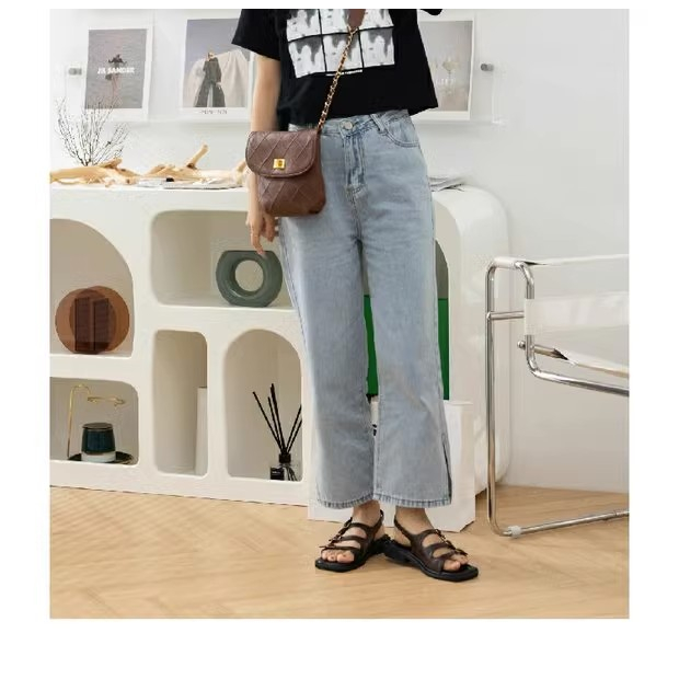 Giày Sandal Da Thật Đế Dày Thời Trang Mùa Hè 2023 Cho Nữ