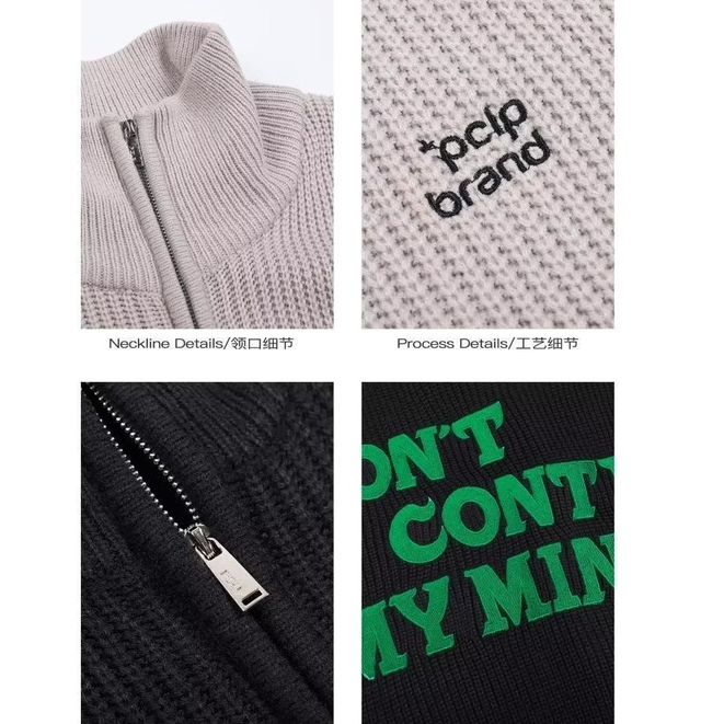 Áo Sweater Dệt Kim Tay Dài Dáng Rộng Thêu Họa Tiết Kiểu Retro Đường Phố Cho Nam Cỡ S-3XL Thẻ