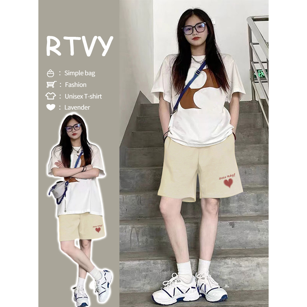 Off-white Quần Lửng Thể Thao Ống Rộng Thời Trang Dành Cho Nam Và Nữ
