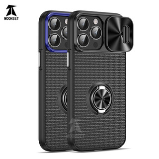 Ốp Điện Thoại Mỏng Chống Sốc Có Giá Đỡ Dạng Vòng Tròn Xoay + Cửa Sổ Cho iPhone 14 Pro Max
