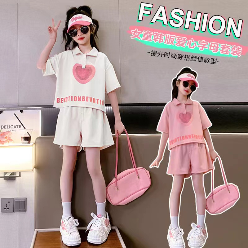 Bộ Đồ Thể Thao Phong Cách Trung Hoa Thời Trang Mùa Hè Cho Bé Gái 3-14 Tuổi