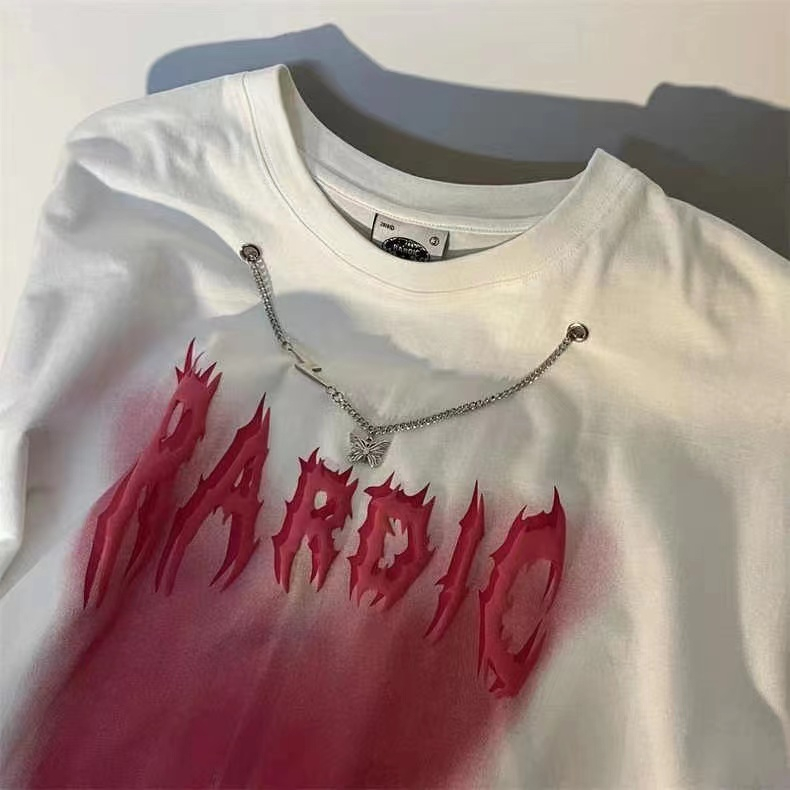 Áo Thun Ngắn Tay Dáng Rộng Size Lớn Phong Cách Hip Hop Âu Mỹ Cho Nữ