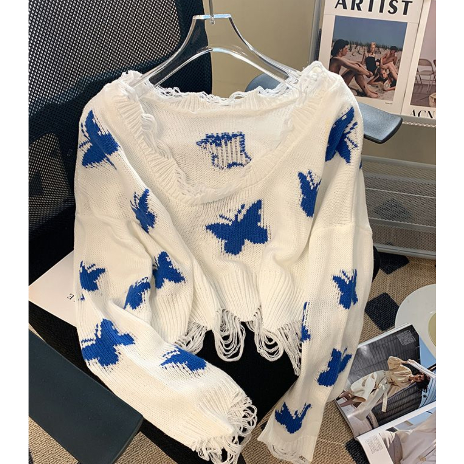 Jiashucheng Áo Dệt Kim Trễ Vai Dáng Ngắn Thời Trang Hè Thu Cho Nữ