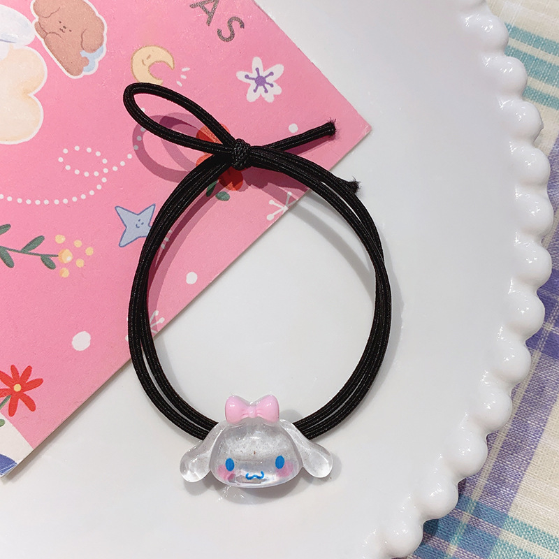 Dây Cột Tóc Hình Chú Chó Yugui Hoạt Hình Lấp Lánh Dễ Thương Cho Bạn Bè Và Học Sinh