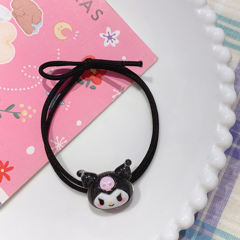 Dây Cột Tóc Hình Chú Chó Yugui Hoạt Hình Lấp Lánh Dễ Thương Cho Bạn Bè Và Học Sinh