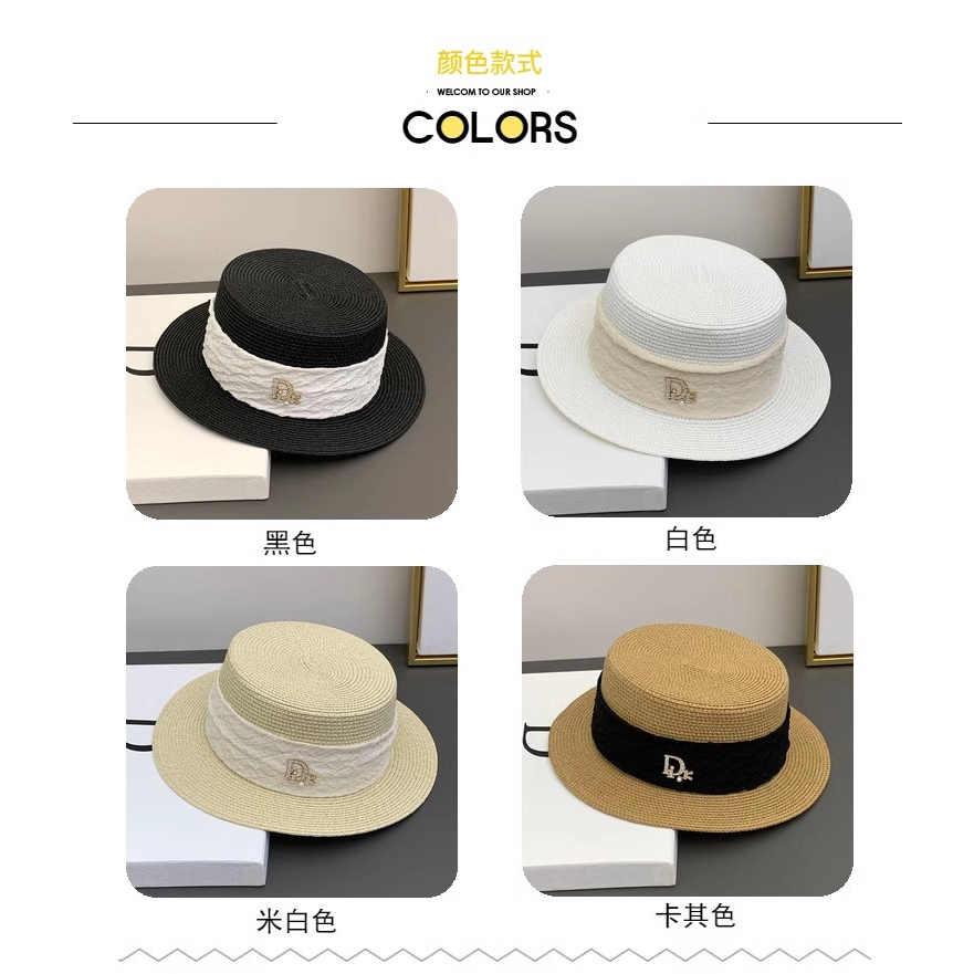 Mũ Cói Chống Nắng Phong Cách Retro Anh Quốc Cho Nữ