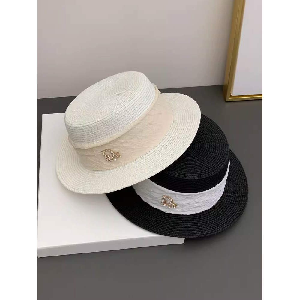 Mũ Cói Chống Nắng Phong Cách Retro Anh Quốc Cho Nữ