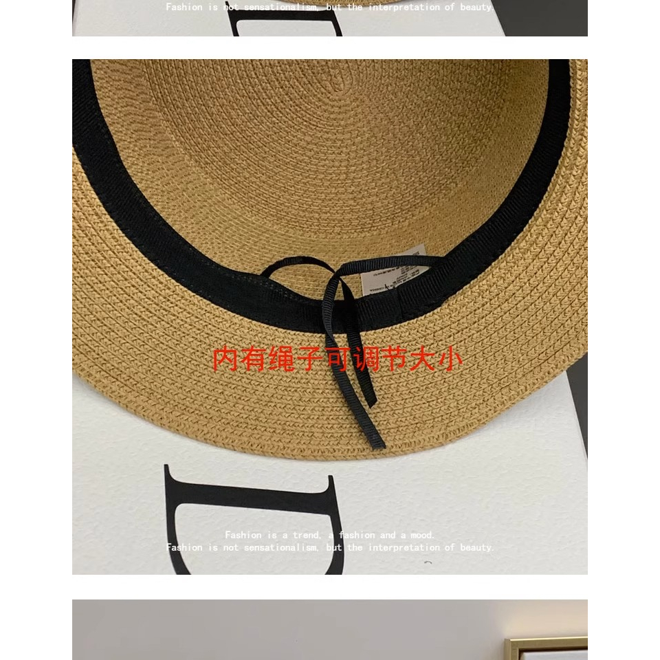 Mũ Cói Chống Nắng Phong Cách Retro Anh Quốc Cho Nữ