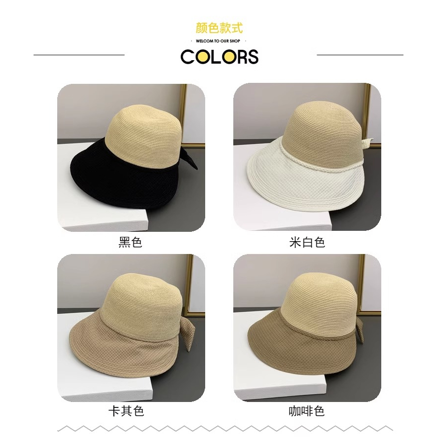 Mũ Bucket Che Nắng Vành Rộng Màu Sắc Phù Hợp Với Mùa Hè Dành Cho Nữ