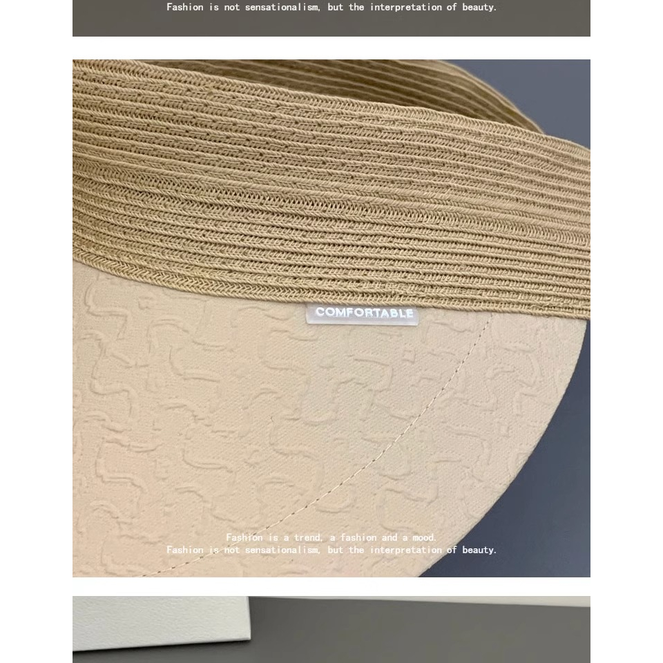 Mũ Rộng Vành Chống Nắng Tia uv Không Chóp Thời Trang Xuân Hè Cho Nữ