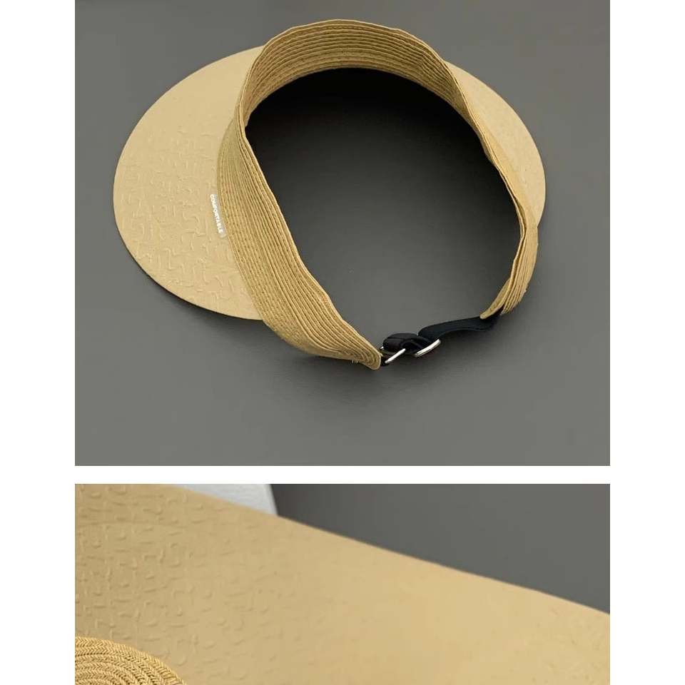 Mũ Rộng Vành Chống Nắng Tia uv Không Chóp Thời Trang Xuân Hè Cho Nữ