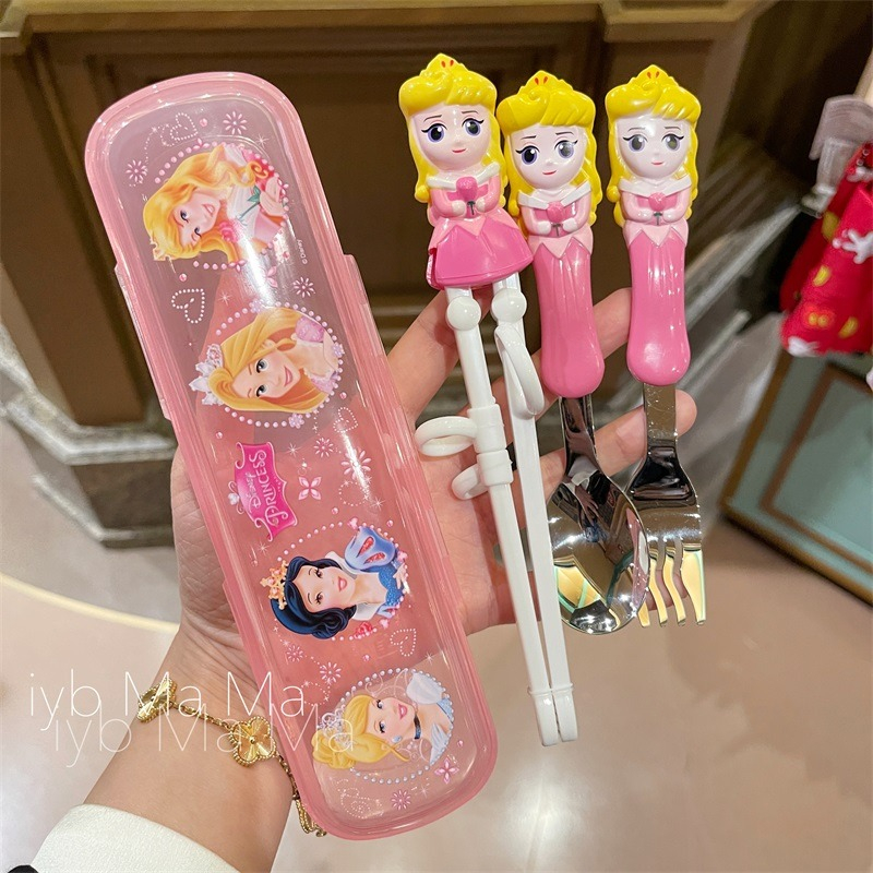 Bộ đũa, muỗng nĩa tập ăn cho bé DISNEY