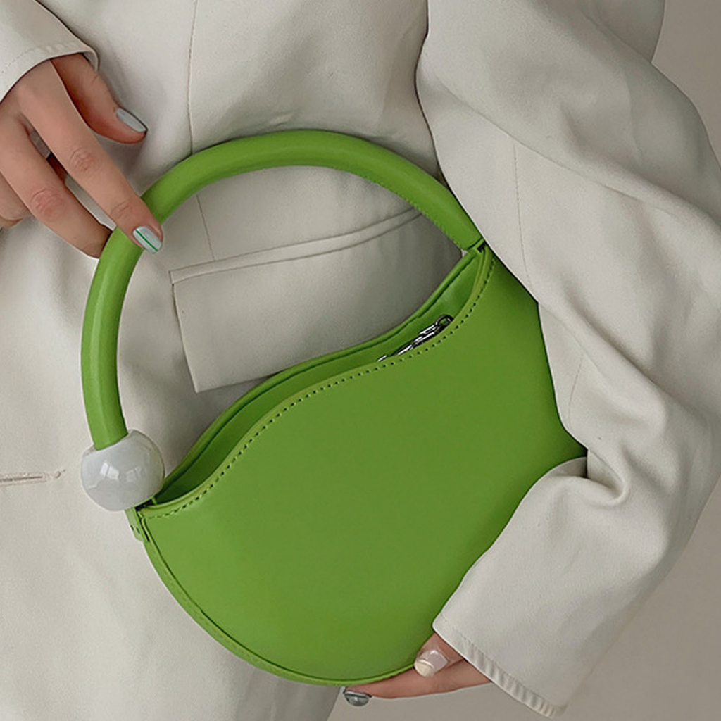 Có hàng sẵn Casual Bags Túi đeo vai nữ nhỏ PU thời trang chống thấm nước tinh tế cho mùa hè