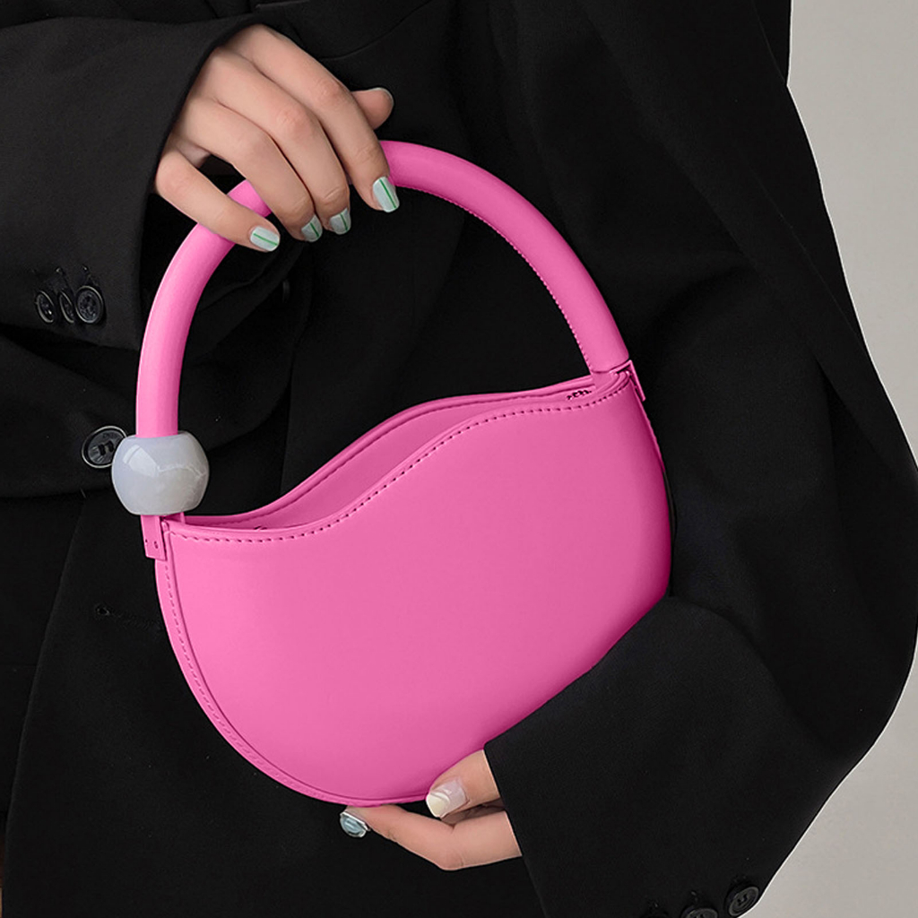 Có hàng sẵn Casual Bags Túi đeo vai nữ nhỏ PU thời trang chống thấm nước tinh tế cho mùa hè