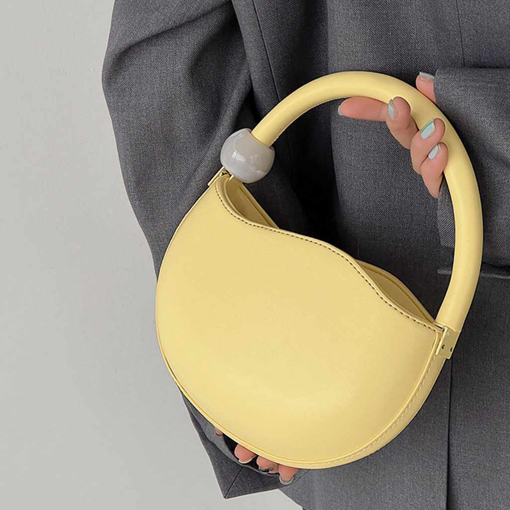 Có hàng sẵn Casual Bags Túi đeo vai nữ nhỏ PU thời trang chống thấm nước tinh tế cho mùa hè