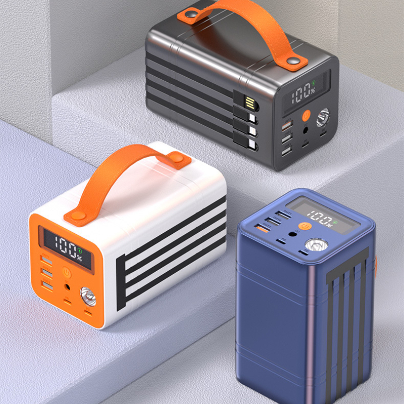 Sạc Dự Phòng 60000mAh 4 Dây Công Suất Cao 100W Cho Samsung / Xiaomi / oppo / vivo