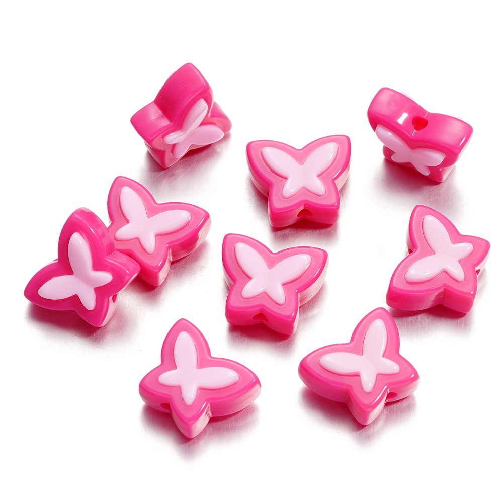 Set 4 Hạt Xỏ Lỗ Hình Bướm 16.5 * 20.2mm