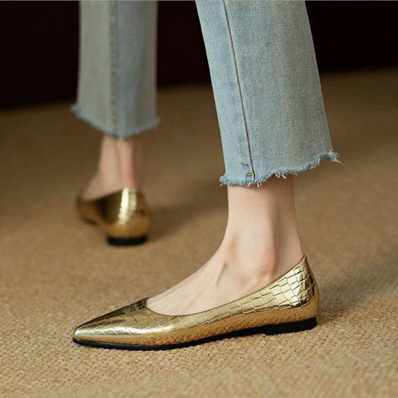 Giày Búp Bê Mũi Nhọn Đế Bằng Thiết Kế Tối Giản Thời Trang Mùa Hè Mới 2023 size 33-44 Cho Nữ