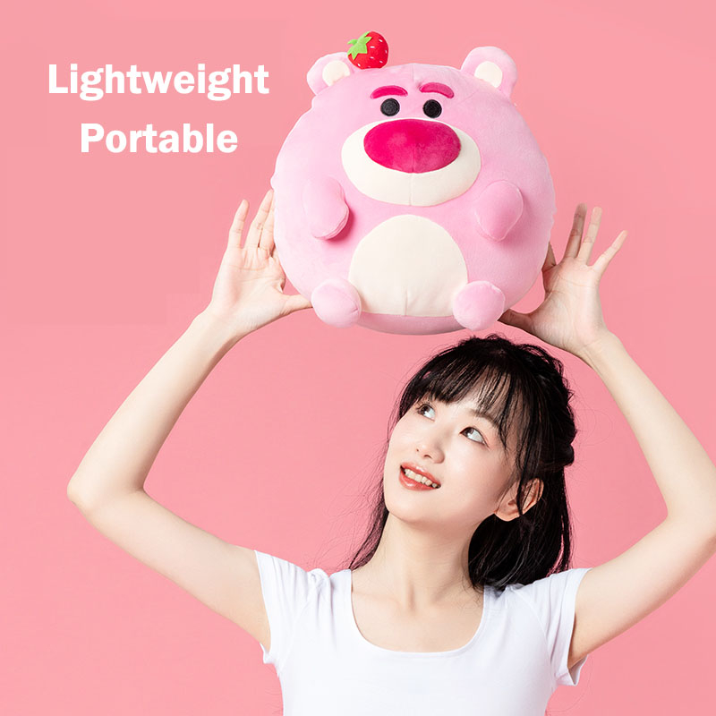 DISNEY Miniso Gối Ôm Nhồi Bông Siêu Mềm Hình Chú Gấu Pixar Lotso Dâu Tây Đáng Yêu