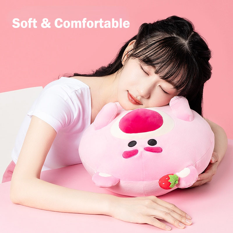 DISNEY Miniso Gối Ôm Nhồi Bông Siêu Mềm Hình Chú Gấu Pixar Lotso Dâu Tây Đáng Yêu